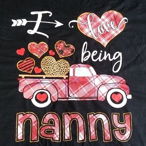I Live Being Nanny Graphic Tee